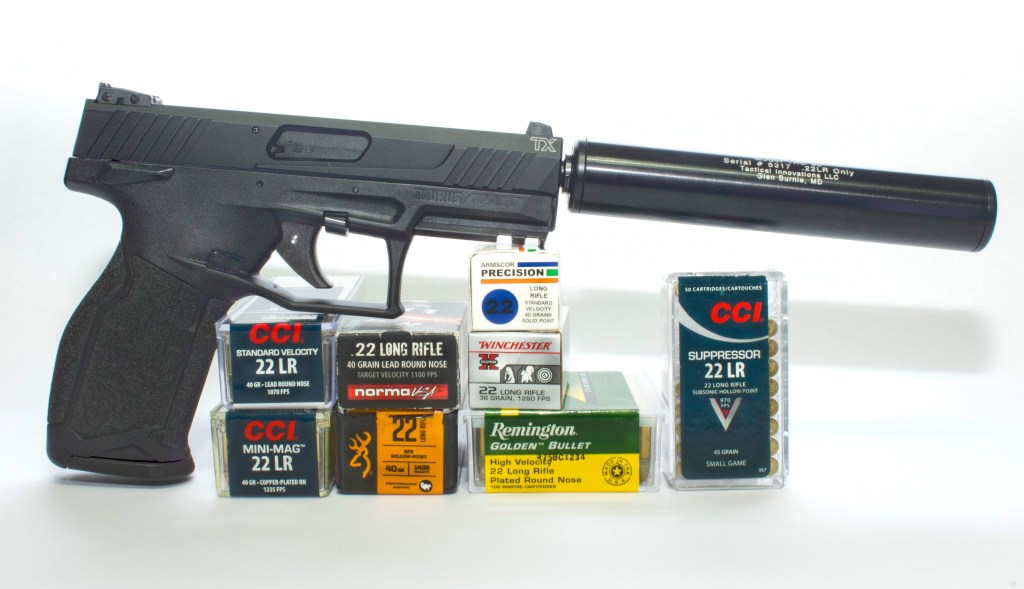 Taurus TX22 with suppressor